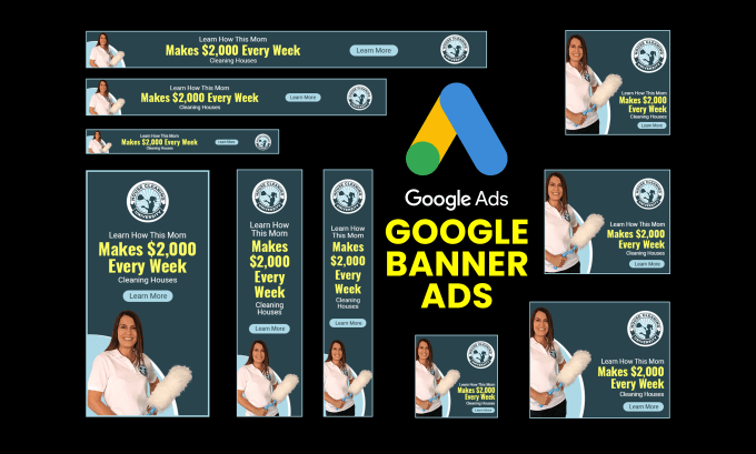 Gig Preview - Design google banner ads for adwords display ads