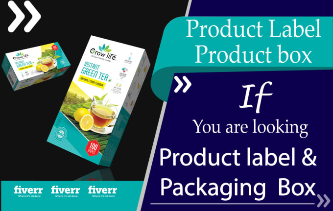 Gig Preview - Design product label or packaging box design