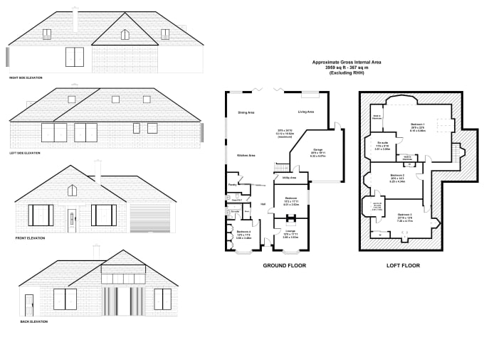 Gig Preview - Make 2d floor plan, with elevations and sections