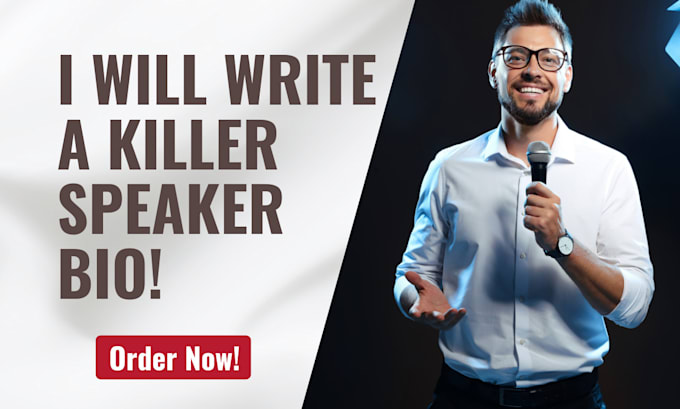 Gig Preview - Write a killer speaker bio