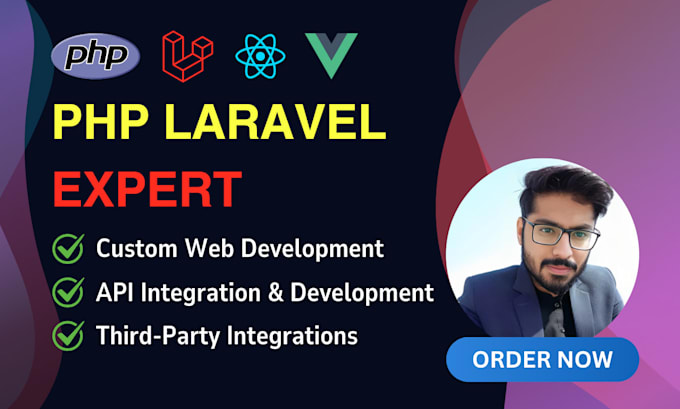 Bestseller - develop custom laravel website with PHP, vue, react, and apis