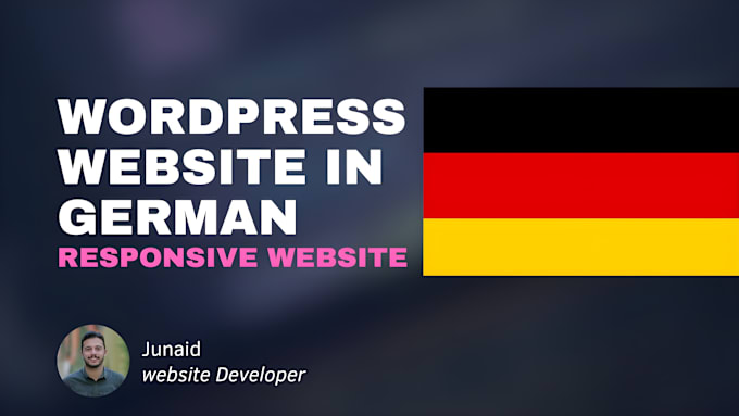 Gig Preview - Create german wordpress website design, website development