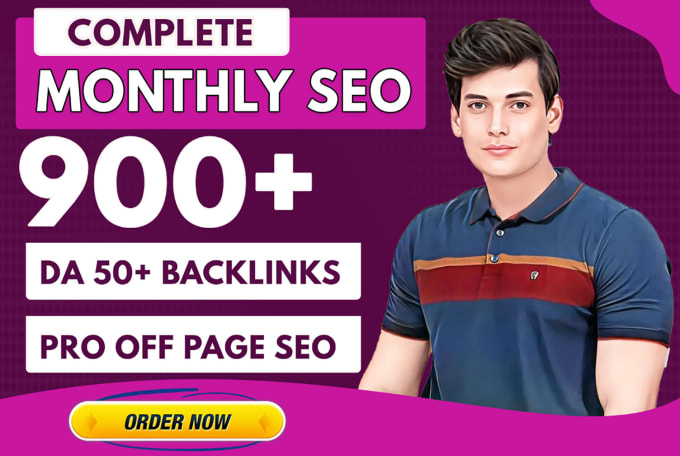 Gig Preview - Do monthly off page SEO service using authority white hat dofollow backlink