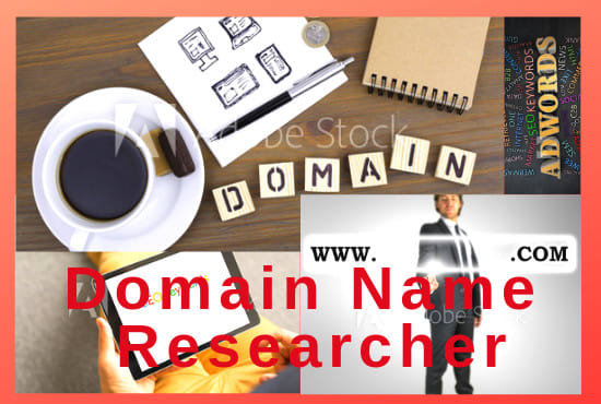 Gig Preview - Be your domain name researcher and logo maker