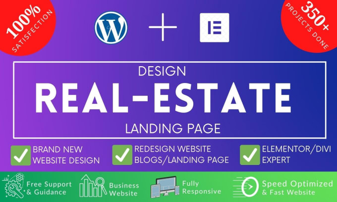 Gig Preview - Create real estate responsive landing page in 5 hours