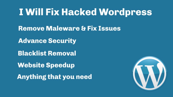 Gig Preview - Remove malware, recover hacked wordpress website