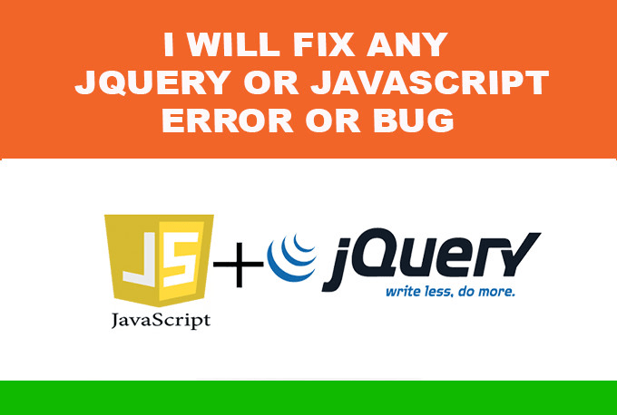 Gig Preview - Fix debug javascript jquery issue for your website