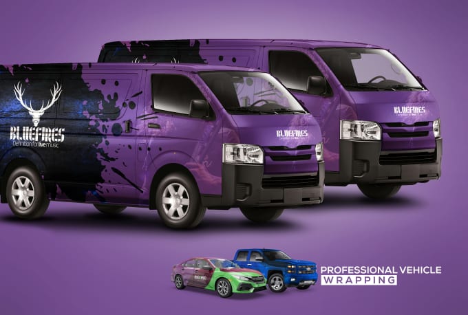 Gig Preview - Do professional vehicle wrap design for any vehicle