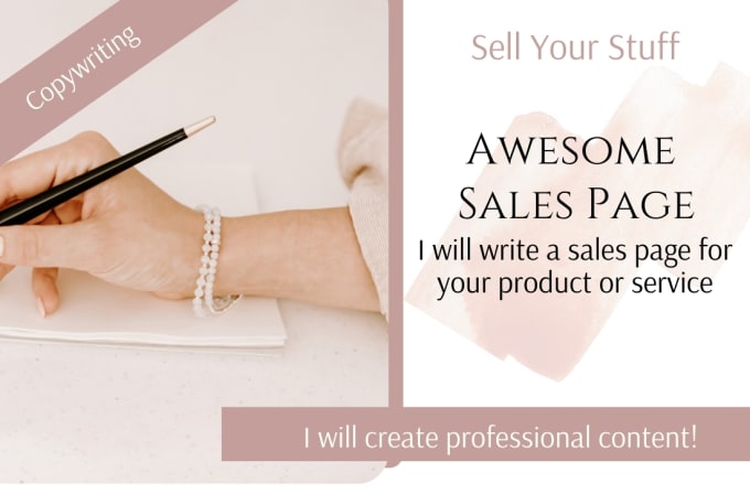 Gig Preview - Write an awesome sales page for your service or product