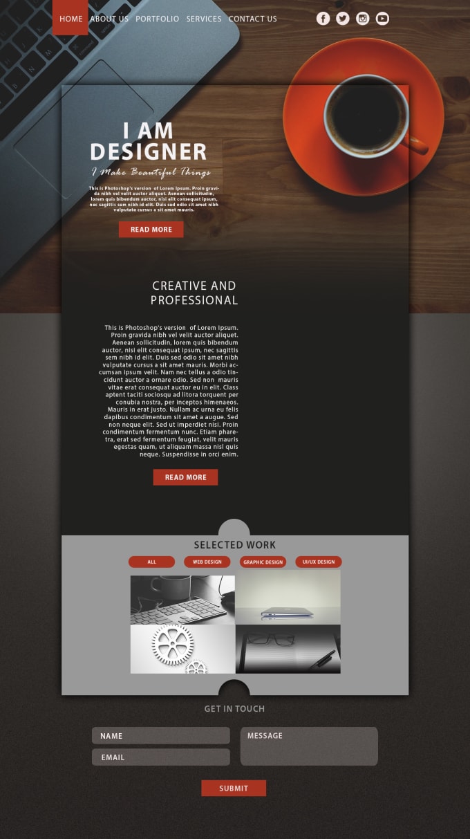 Gig Preview - Do website ui ux design and landing page