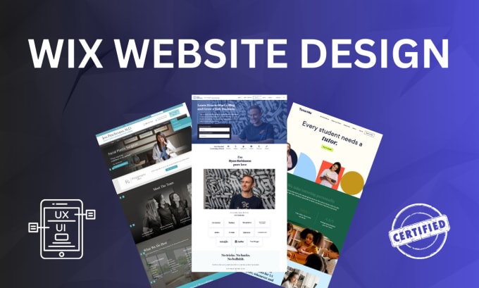 Gig Preview - Develop wix website design or wix redesign, wix landing page design