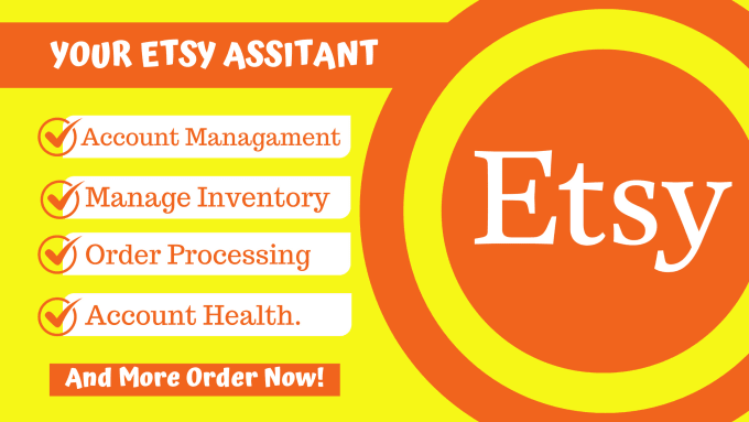 Gig Preview - Be your virtual assistant your etsy store