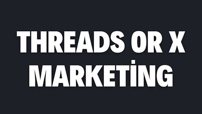 Gig Preview - Do organic twitter x or threads marketing