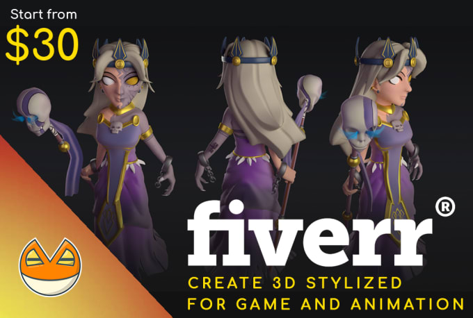 Bestseller - create stylized 3d character for your game or animation