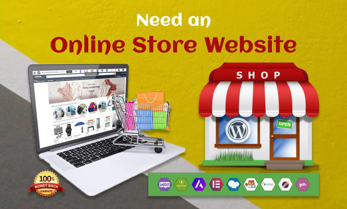 Gig Preview - Build a wordpress ecommerce website online store