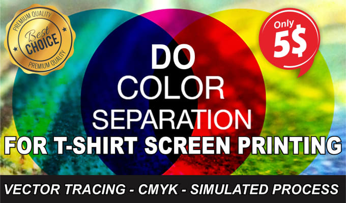 Gig Preview - Do professional color separation for t shirt screen printing