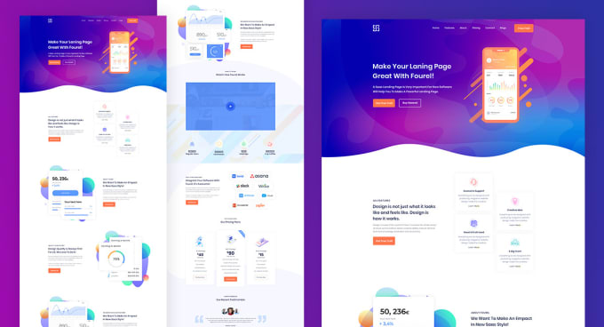 Gig Preview - Design amazing landing page in 48 hours