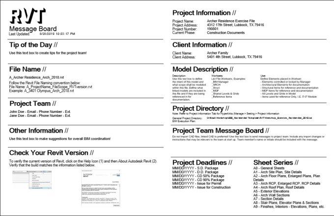 Gig Preview - Craft project specific revit templates for precision and efficiency