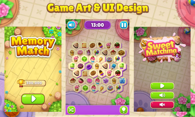 Gig Preview - Create 2d game art assets, icons, props, and UI