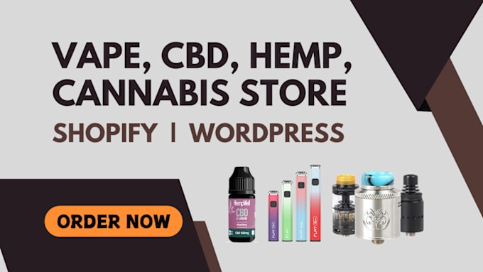 Gig Preview - Develop vape, cbd, hemp, cannabis store