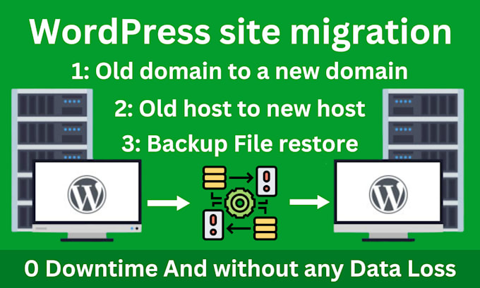 Gig Preview - Move, migration, transfer or backup on your wordpress site