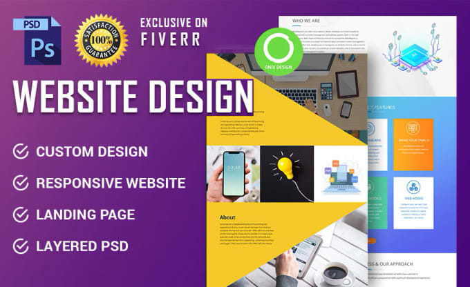 Gig Preview - Design website mockup or figma web design