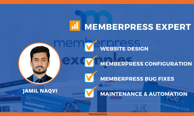 Gig Preview - Create a wordpress memberships website using memberpress