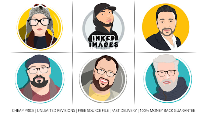 Gig Preview - Create stunning flat avatar from your photo