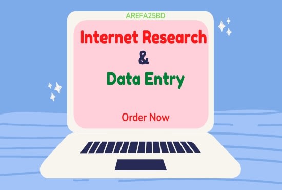 Bestseller - be your virtual assistant for data entry and web research