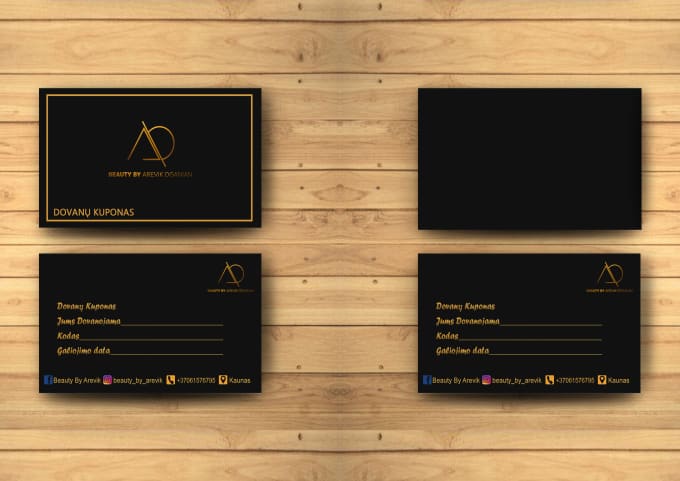 Gig Preview - Design minimal luxury business card within 24 hrs