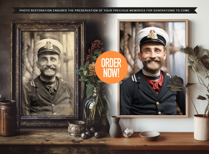 Gig Preview - Restore, repair, colorize and enhance your old photos