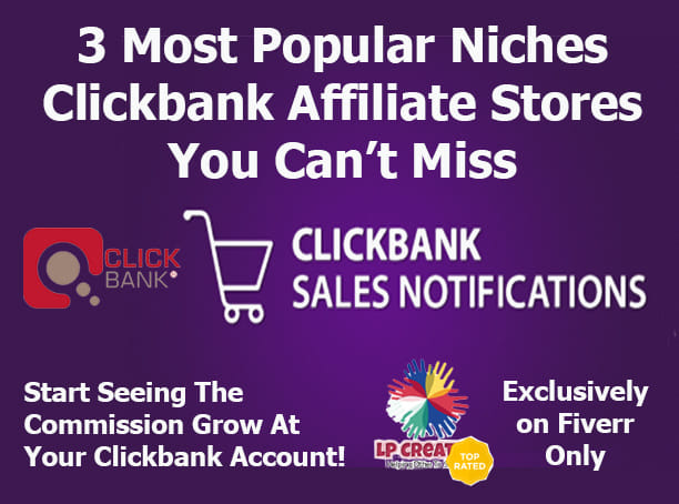 Gig Preview - Provide clickbank stores to make commissions online