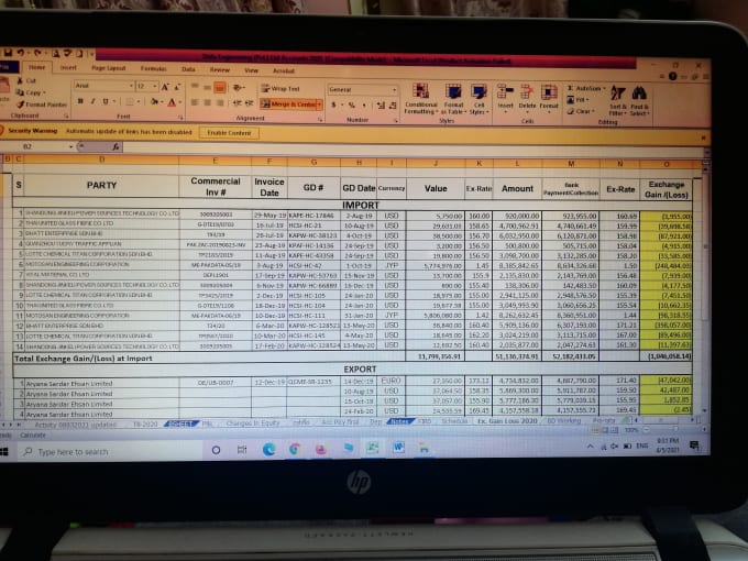 Gig Preview - Prepare financial statements and do data entry projects