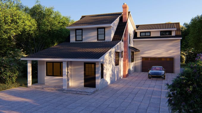 Gig Preview - Do 3d architectural exterior realistic render