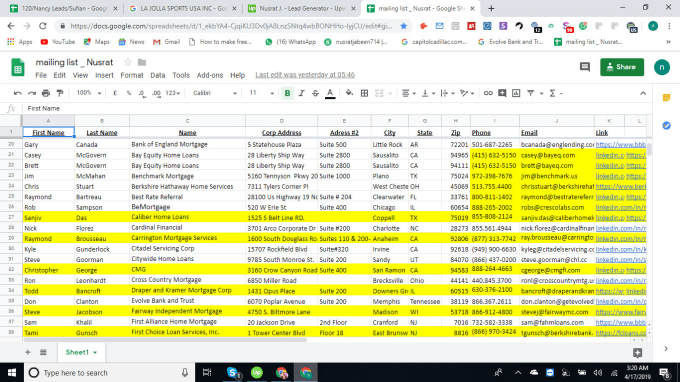 Gig Preview - Lead generation and data mining