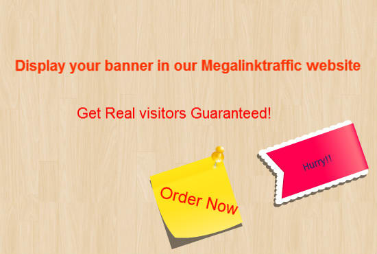 Gig Preview - Display your banner ad in my traffic website for 30 days