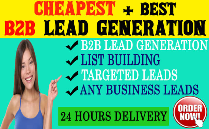 Gig Preview - Do b2b lead generation,targeted list building and email list