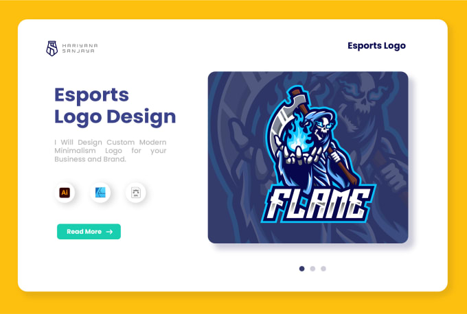 Bestseller - design esport logo overlay for gamers and twitch  streamers