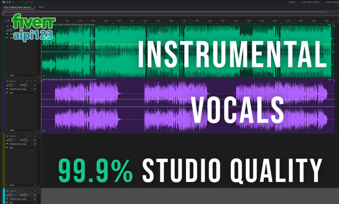 Gig Preview - Remove, isolate or extract vocals with the best method for instrumental