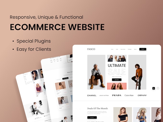 Gig Preview - Create responsive woocommerce or ecommerce website