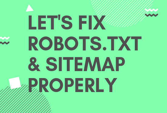 Gig Preview - Fix any kind of robots txt and sitemap XML issues