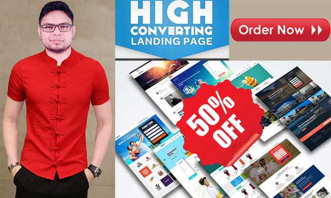 Gig Preview - Build a high converting landing page