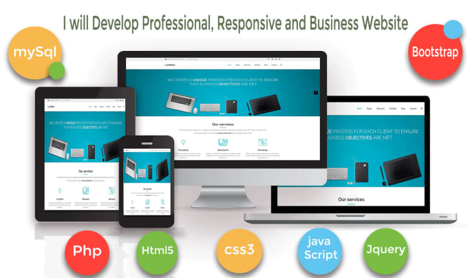 Gig Preview - Develop professional and responsive website for your business