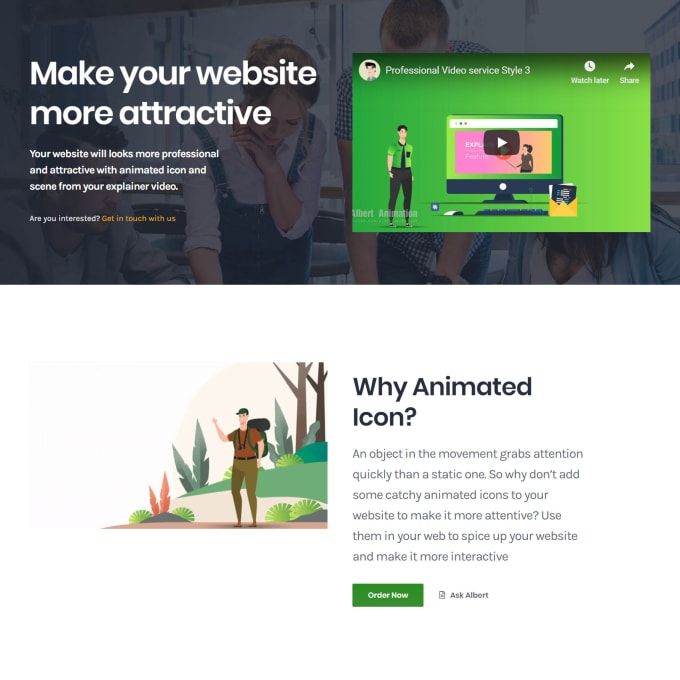 Gig Preview - Create GIF animation lottie json or HTML5 for your website