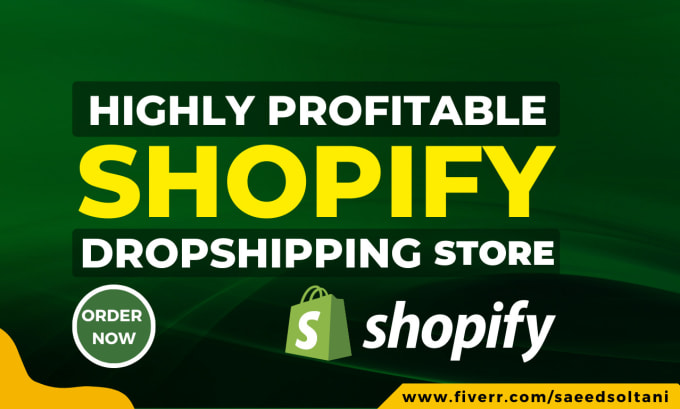 Gig Preview - Create design shopify  dropshipping store shopify website