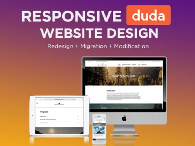 Gig Preview - Create duda business website design