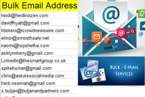 Gig Preview - Provide  targeted bulk email address