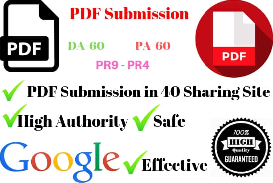 Gig Preview - Do pdf submission backlink building SEO service for google top ranking