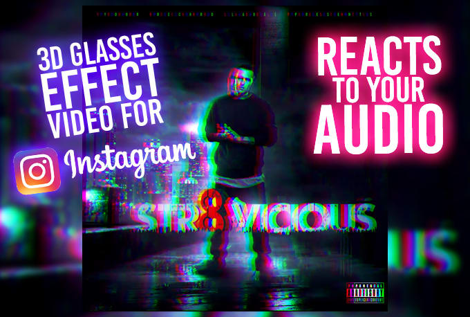 Gig Preview - Create a 3d glasses instagram video promo