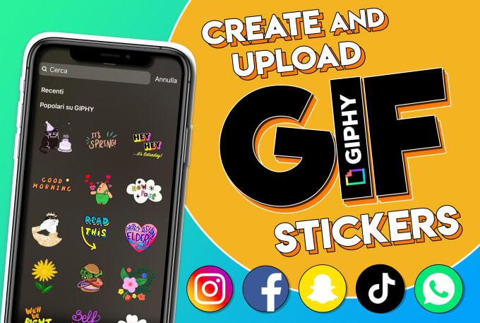 Bestseller - create animated GIF stickers for instagram stories, facebook and giphy